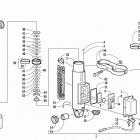 ZL 600 EFI SS Задняя подвеска ,задний амортизатор