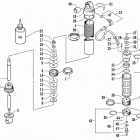 ZR 500 LE Задняя  подвеска, передний амортизатор