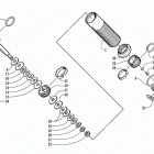 MOUNTAIN CAT 1000 Задняя  подвеска, передний амортизатор