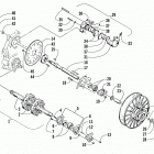PANTHER 550 Вал приводной трака и тормоза