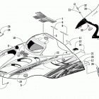 ZR 800 CC (BLACK) Капот и ветровое стекло