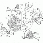 MOUNTAIN CAT 600 EFI Опора двигателя и вариатор