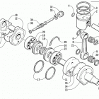 ZR 500 Поршень и коленвал