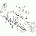 ZL 600 EFI Drive  /  reverse dropcase assembly (esr)