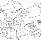 ZRT 600 Топливный бак ,сиденье и задний фонарь