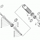 ZRT 600 Задняя  подвеска, передний амортизатор