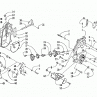 ZL 600 EFI Dropcase and chain tension assembly (esr)