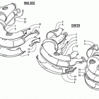 TRIPLE TOURING 600 Expansion chamber assemblies
