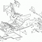 ZL 600 EFI SS Передняя рама и подножки