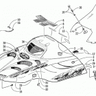 MOUNTAIN CAT 600 VEV Капот и ветровое стекло