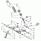 BEARCAT WIDE TRACK Rear suspension  /  front arm assembly