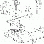 PANTERA 580 EFI Gas tank and fuel pump assembly