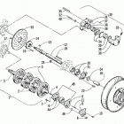 MOUNTAIN CAT 600 VEV Вал приводной трака и тормоза