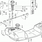 ZL 600 EFI Gas tank and fuel pump assemblies (esr)