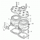 MOUNTAIN CAT 500 EFI Цилиндр и головка