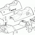 PANTHER 440 Топливный бак ,сиденье и задний фонарь