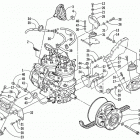 MOUNTAIN CAT 800 Опора двигателя и вариатор