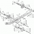 MOUNTAIN CAT 600 EFI Idler wheel and axle assemblies (le)