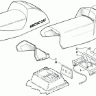 MOUNTAIN CAT 600 EFI Сиденья и задний фонарь