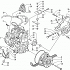 MOUNTAIN CAT 600 EFI Опора двигателя и вариатор