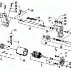 ZL 550 Flex-drive starter motor assembly (esr)