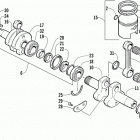 Z 440 SNO PRO Поршень и коленвал