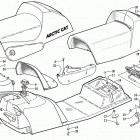 ZR 700 - LE (REVERSE) Топливный бак ,сиденье и задний фонарь