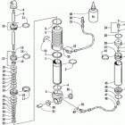 ZR 800 Rear suspension front arm shock absorber (le)