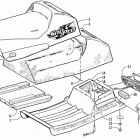 Z 440 SNO PRO Seat and taillight assembly