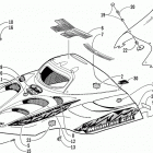 MOUNTAIN CAT 600 EFI Капот и ветровое стекло