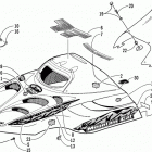 MOUNTAIN CAT 500 EFI Капот и ветровое стекло