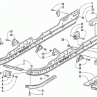 MOUNTAIN CAT 600 EFI Slide rail and track assembly (le)