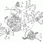 ZR 600 VEV Опора двигателя и вариатор