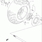 LT-A500F VINSON 4x4 AUTOMATIC Заднее колесо правое