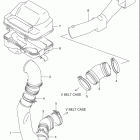 LT-A500F VINSON 4x4 AUTOMATIC Belt cooling duct