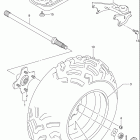 LT-F500F Vinson 4WD Заднее колесо левое