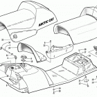 THUNDERCAT THC BLACK Gas tank, seat, and taillight assembly (thc)