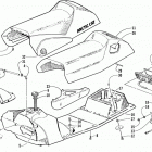 POWDER SPECIAL 2K Gas tank, seat and taillight assembly