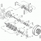 ZR 500 EFI Вал приводной трака и тормоза