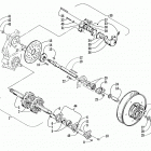 ZL 500 (BLACK) Вал приводной трака и тормоза