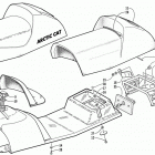 POWDER SPECIAL 700 Gas tank, rack, seat, and taillight assembly