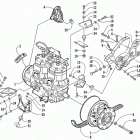 POWDER SPECIAL 600 Опора двигателя и вариатор