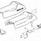 ZL 600 EFI Seat and taillight assembly