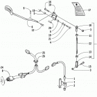 PANTHER 340 Рычаг заднего хода в сборе (дополнительно)