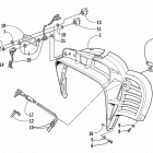 ZR 440 SNO PRO Консоли, переключатели, электропроводка в сборе