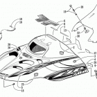 ZR 700 - LE (REVERSE) Капот и ветровое стекло