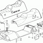 PANTHER 340 Топливный бак ,сиденье и задний фонарь