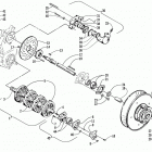 ZRT 600 (BLACK) Вал приводной трака и тормоза