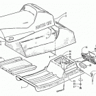 Z 440 SNO PRO Seat and taillight assembly
