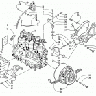 PANTERA 1000 Опора двигателя и вариатор